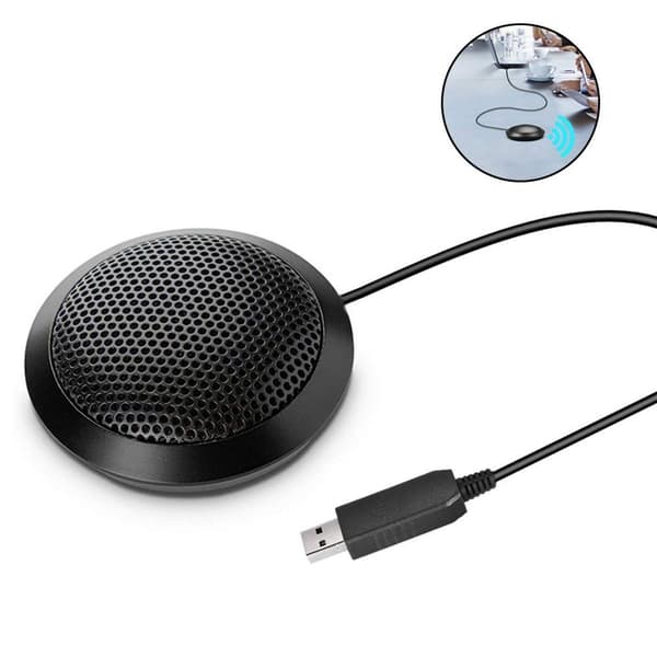 USB-mikrofon, 360° roterende stereosystem, velegnet til KLB