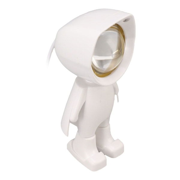 Nattlampe skrivebordslampe LED astronautdesign USB 5V hjem KLB