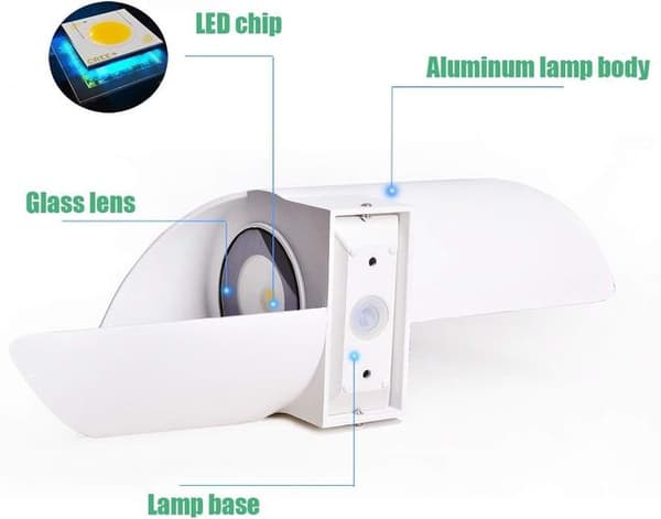 LED Moderne Væglamper 12W/ Up & Down