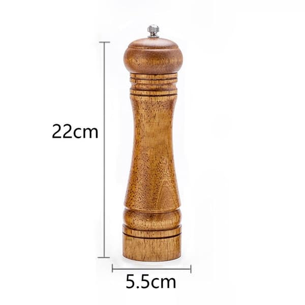 Pepparkvarn, salt- och pepparkvarnset, ekträpeppar, 26,6 cm