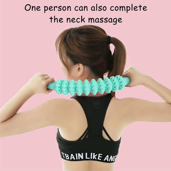 Fascia Roller, bärbar massagerulle med handtag, grön