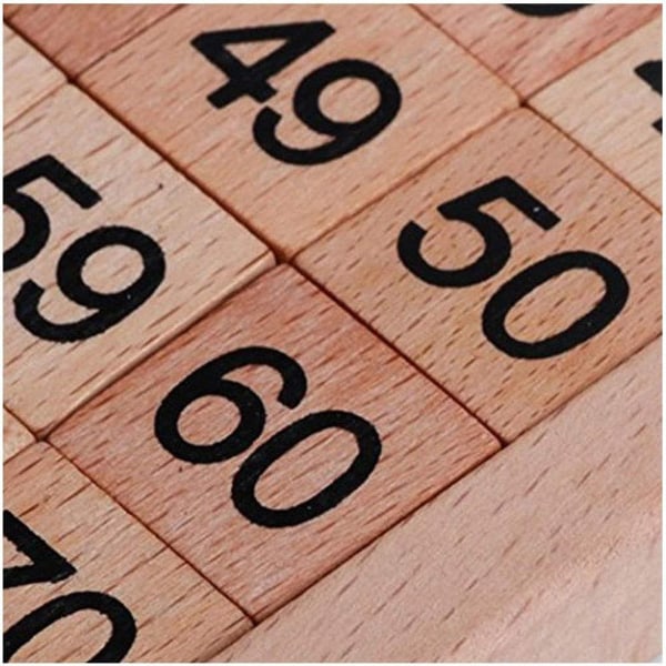 Sipobuy Träleksak Hundratals Bräde Montessori Matematik 1-100 Konsekutiva Nummer KLB