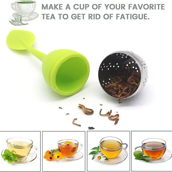 7 stk. rustfrit stål te-infuser