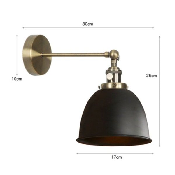 Moderne loftslampe i halvcirkel med sort metalskærm KLB