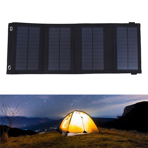 10W 5.5V Bærbar Solcellepanel Foldbart Opladningsplade til KLB