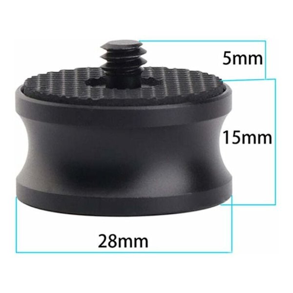 Tripod skrue adapter, 3/8-16 hun til 1/4-20 han (2 stk.) KLB