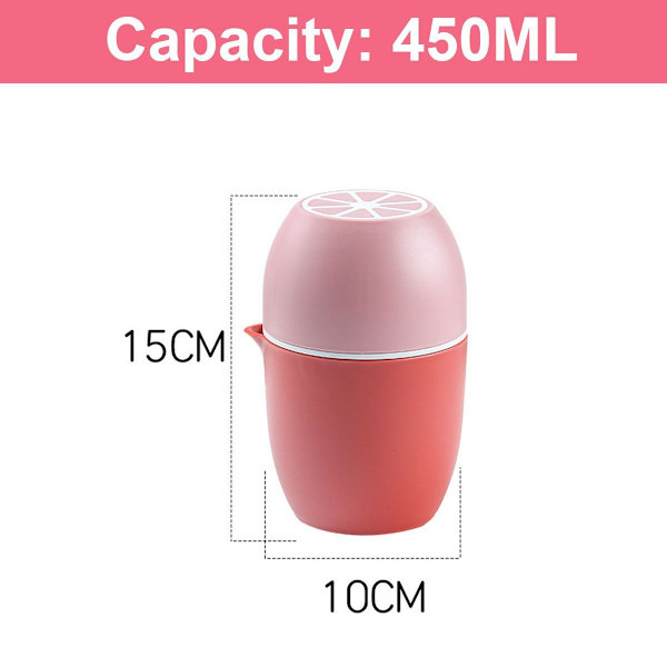 Håndpresser til citroner, citruspresser, unik citronpresser, pink