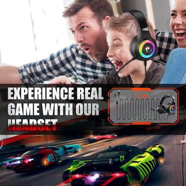 Gaming-headset Xbox One-headset med stereosurroundljud, PS4