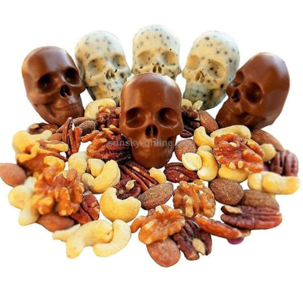 2017 Skull Ice Cube Tray Halloween Gave 4 Huller Ice Cube Tray