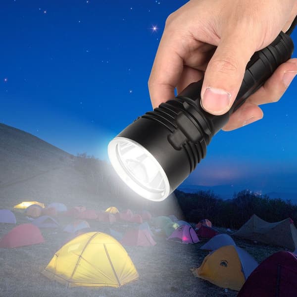 LED lommelygte, USB-opladning, superlys til udendørs brug KLB