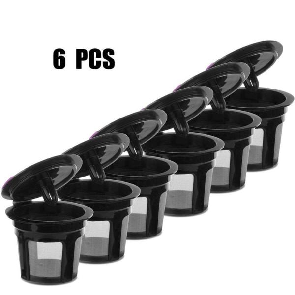 Kaffe Filtre, 6-pakning, Gjenbrukbare, Påfyllbare K-Cup Kaffe