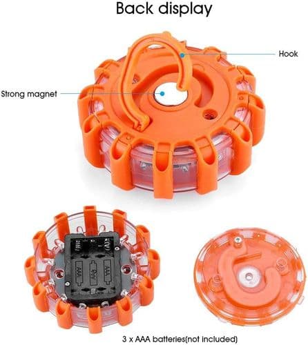 LED batteridrevet signallys i orange