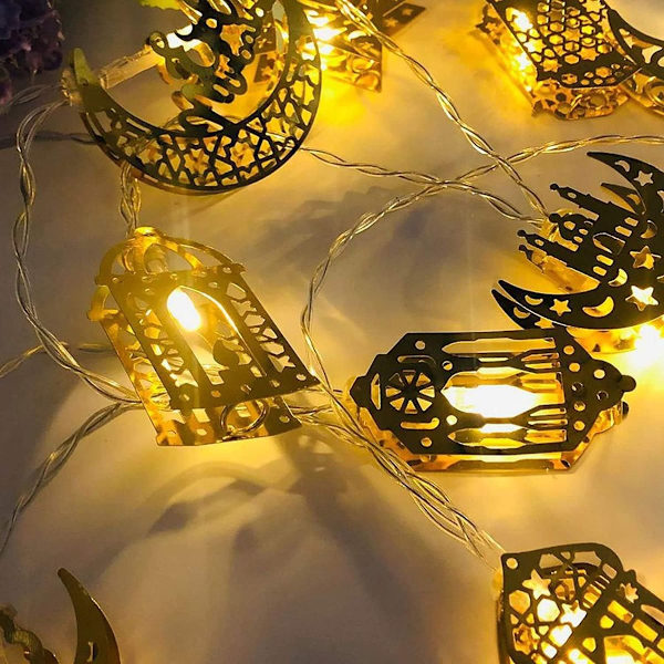 LED-muslimska Ramadan-ljusslingor, Eid Ramadan-lyktljusslingor, LED-lampor KLB