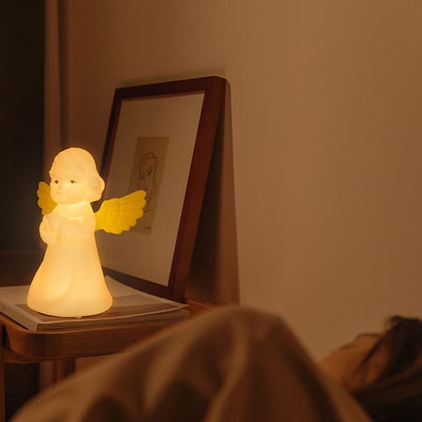 Engel Silikon Natlampe USB Kold Varmt Farverigt KLB