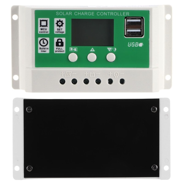 20A 12V 24V LCD-näyttö aurinkolaturin ohjain PWM Auto KLB