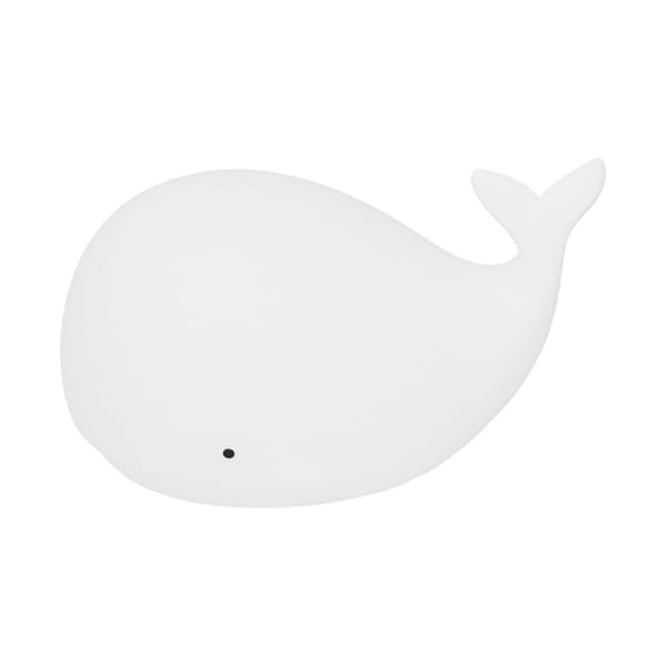 USB Natlampe Hvalform 7 Farver Silikone Sengebord KLB