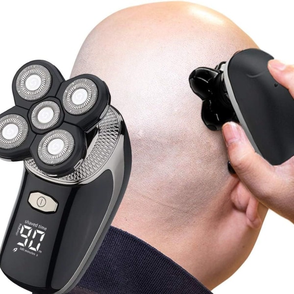 Elektrisk rakapparat för män - Huvudrakapparat - Vattentät USB Uppladdningsbar KLB