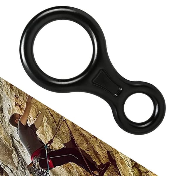 Abseiling-varusteet kiipeilyyn 8 laskeutumislaitetta, turvavarusteet ulkoilun harrastukseen