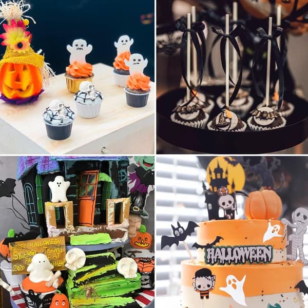Halloween silikonform skalle silikon kakeform cupcake sjokoladeform