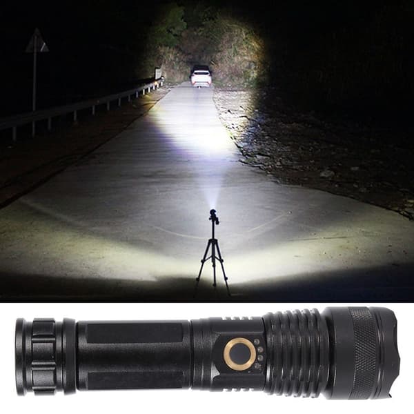 Superlys 1200LM LED lommelykt, zoomable, vanntett KLB