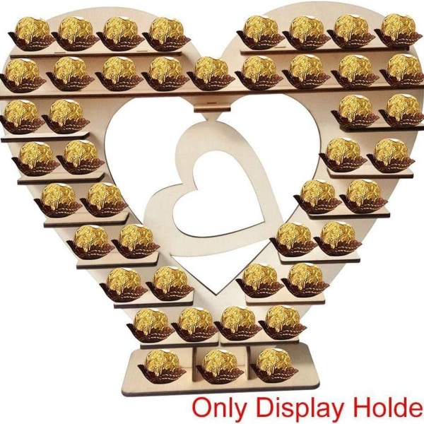 Ferrero Rocher suklaa, sydämenmuotoinen karkkiteline KLB