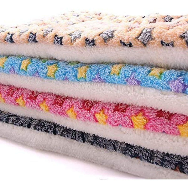 Fleece hundfilt kattfilt supermjuk varm och mjuk ljusblå KLB