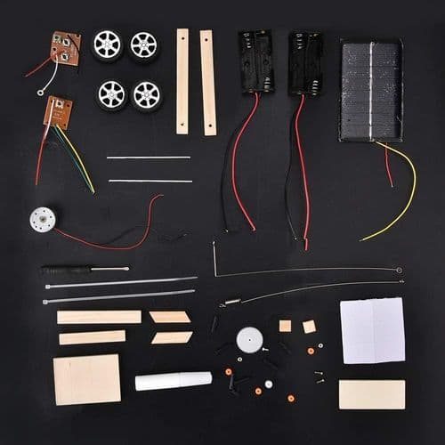 Bilmodel Sæt, DIY Samlet Solcelledrevet RC Legetøj med Elektrisk