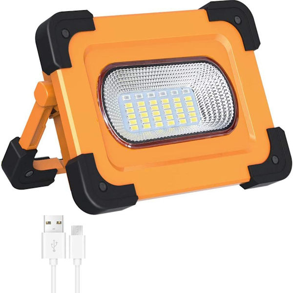 50W LED-byggstrålkastare batteri, LED-strålkastare arbetslampa arbetslampa med 4 KLB