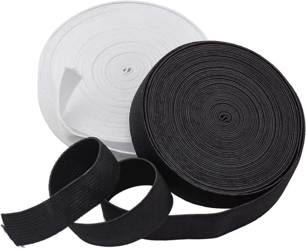 Gummibånd, 20 mm bred, 5 m, vevd elastisk gummibånd for symaskin
