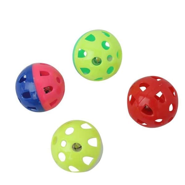 Sæt med 4 Actionball Meget Holdbare Stimulerende Sjov Bold Legetøj/Blød Tekstur til Hunde