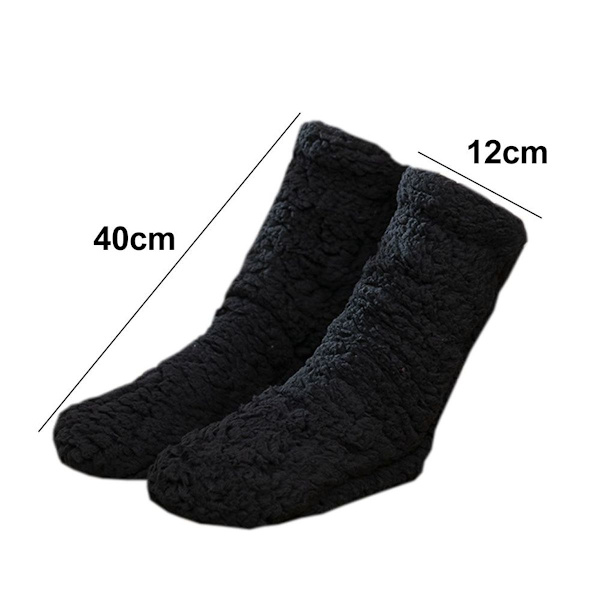 Furry Leg Warmers Over Knee High Fluffy Socks Plush Slippers Style 1 KLB