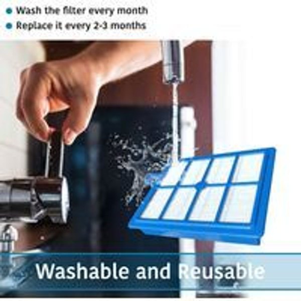 Allotech sæt med 2 udskiftnings-HEPA-filtre, der er kompatible med Electrolux og kompatible Phi