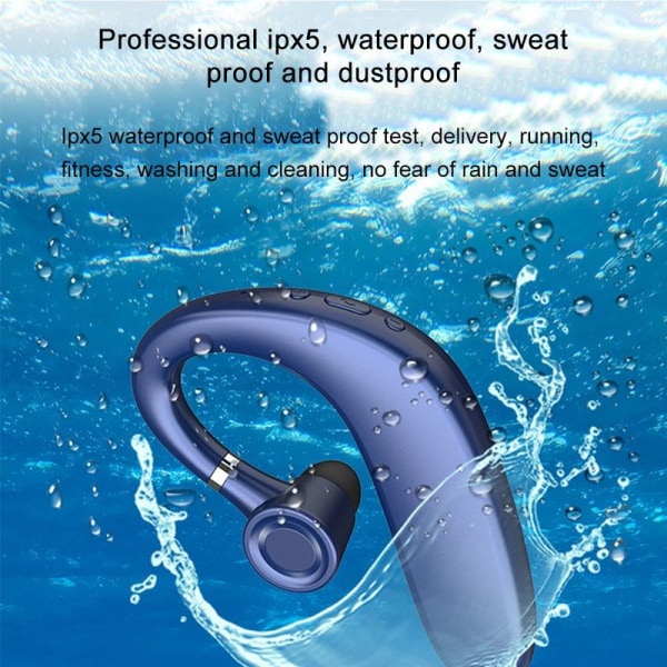 Bluetooth-hodetelefoner trådløse ørepropper Bluetooth-hodetelefoner blå