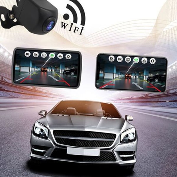 HD WIFI Trådlös Backup Camera backup kamera för bil, fordon, WiFi backup kamera