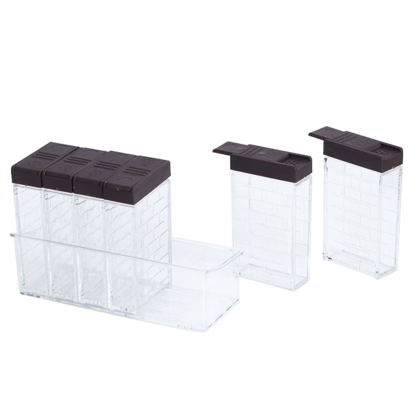 6 st/set 2-vägs locköppning Dubbelhåls kryddbox Kruka KLB