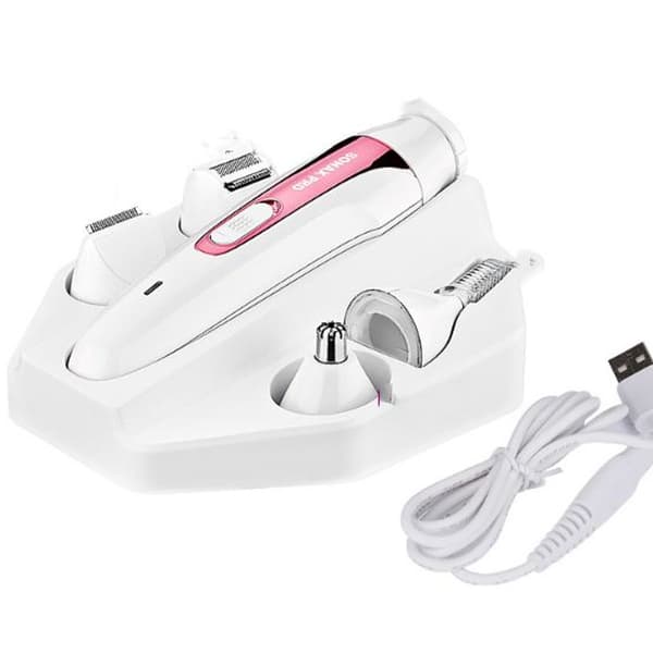 Epilator til kvinder, multifunktionel 5 i 1, våd og tør, 5 tilbehør til én KLB