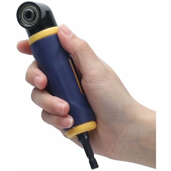 Rätvinklad borradapter, 90 graders borrtillsats för skruvmejsel för skruvmejsel förlängningshållare adapter KLB
