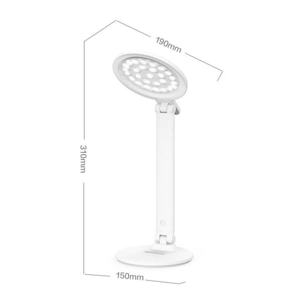 Dæmpbar sammenklappelig USB LED-bordlampe til soveværelse KLB