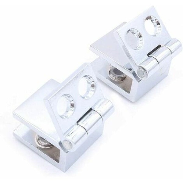 8 stk. glasdørshængsler - 5 mm - 8 mm KLB
