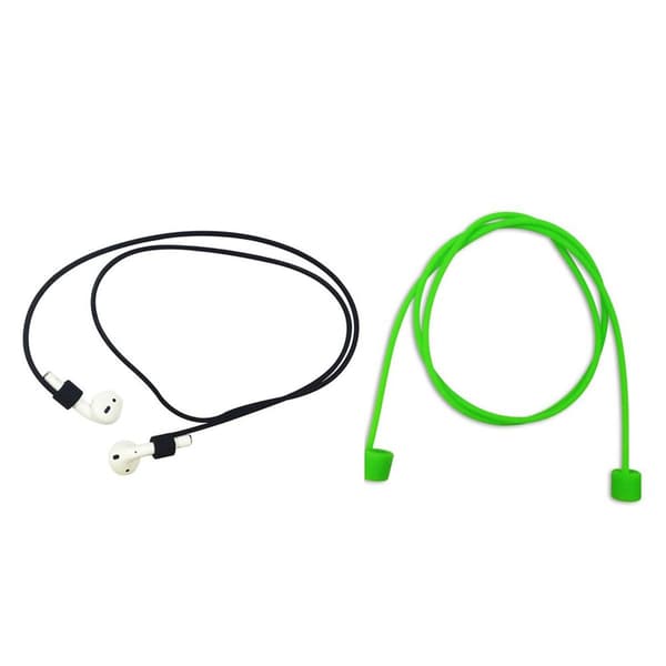 Magnetiske anti-tab armbånd til blød silikone sport 2 sort + 2 lysegrøn