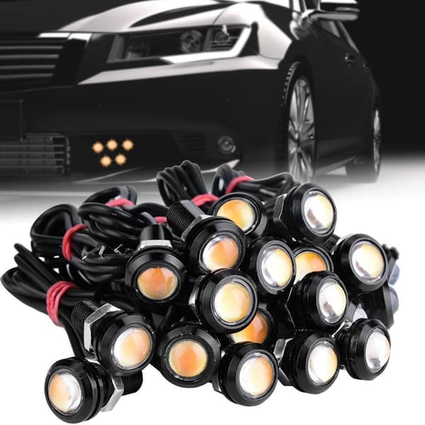 20 stk. alsidige gule rav 9W LED Eagle Eye vandtætte KLB