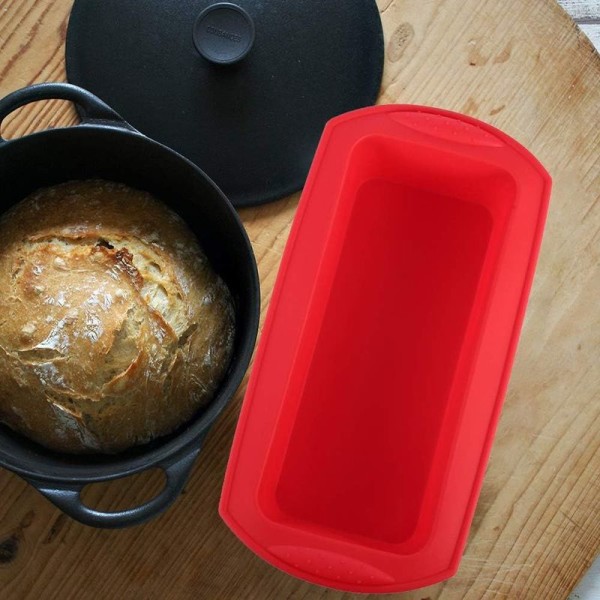 Silikone brød bageform og rugbrødsform, 27 cm, non-stick og nem at rengøre.