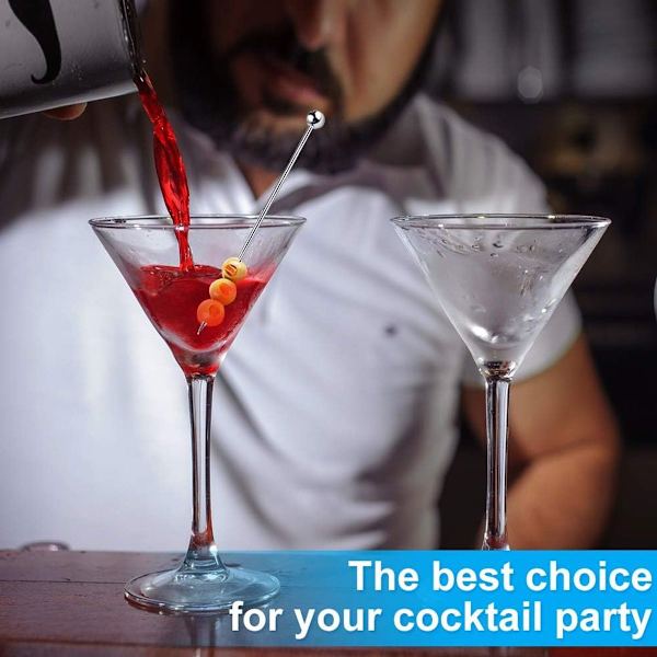 15 stk Cocktailpinner til drikkevarer, Cocktail tannpirkere i rustfritt stål, KLB