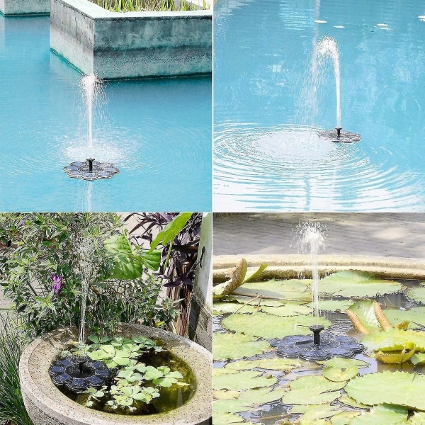 Nyt solcelledrevet springvand, 1,5W fuglebad springvand have