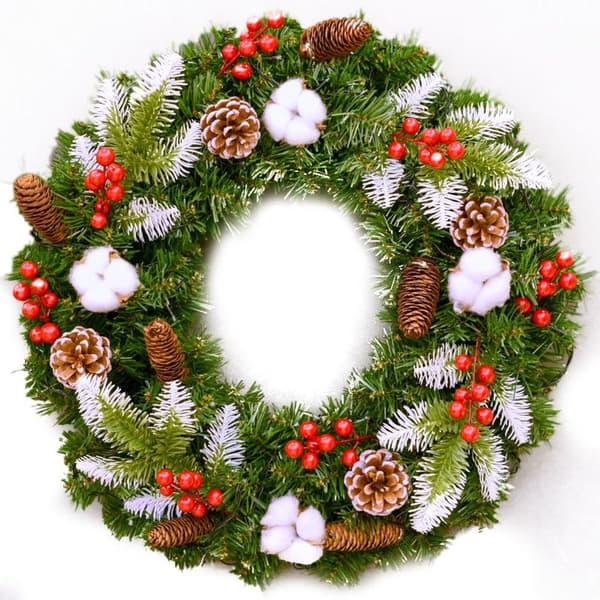 Opplyst julekrans med LED A 30cm KLB