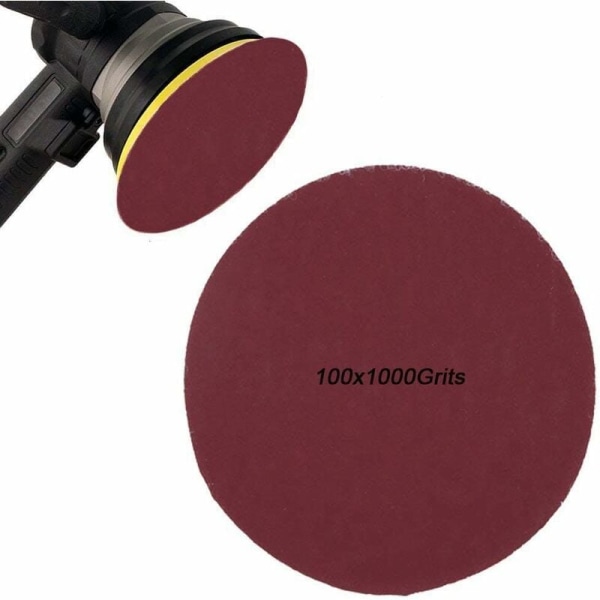 3\" Sanding Disc Sheets - Looped Hook and Loop Orbital Sander Pads, P1000 Grit KLB