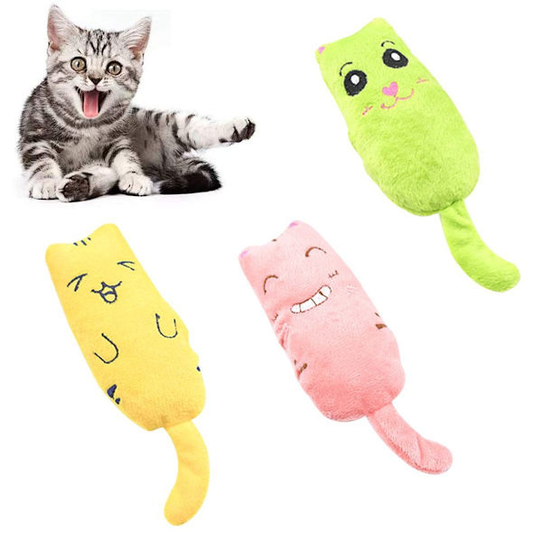 Kattleksak set i 3 delar, kattkudde med kattmynta, KLB