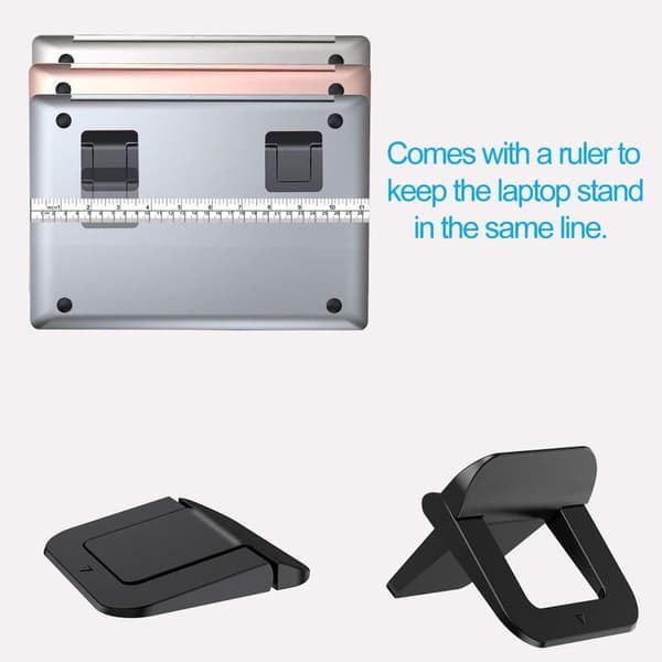 Bærbar computer stand foldbar usynlig køling mini bærbar gummi pad stand,