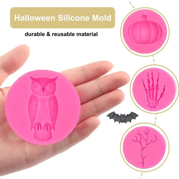 Halloween silikoneform kranium silikone kageform cupcake chokoladeform