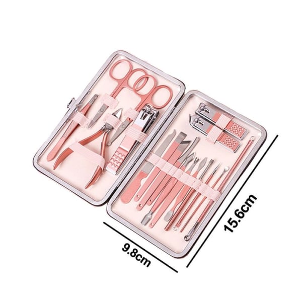 Manikyrset Resväska Mini Nagelklippare Set Pedikyrvård 7020F